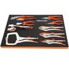 Dynamic Tools 10 Piece Pliers Tool Set With Foam Tool Organizer D096004-FT3T